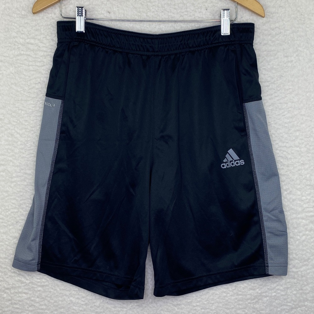 Adidas Mens Climacool M Athletic Shorts Black Grey Mesh Training Gym‎ Workout